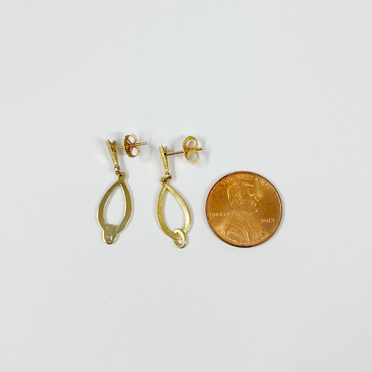 14K Gold Teardrop Earrings