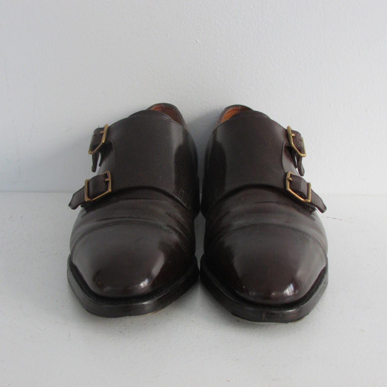 John Lobb Brown Buckle Monkstrap Shoes