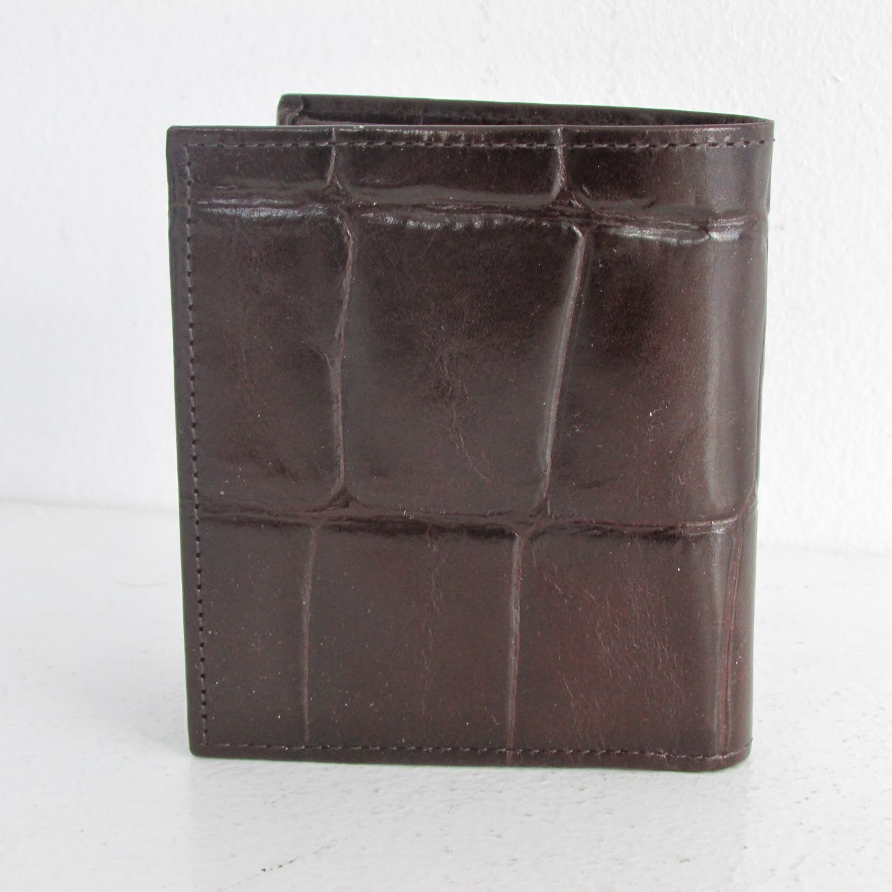 Mulberry Embossed Tri-Fold Leather Wallet