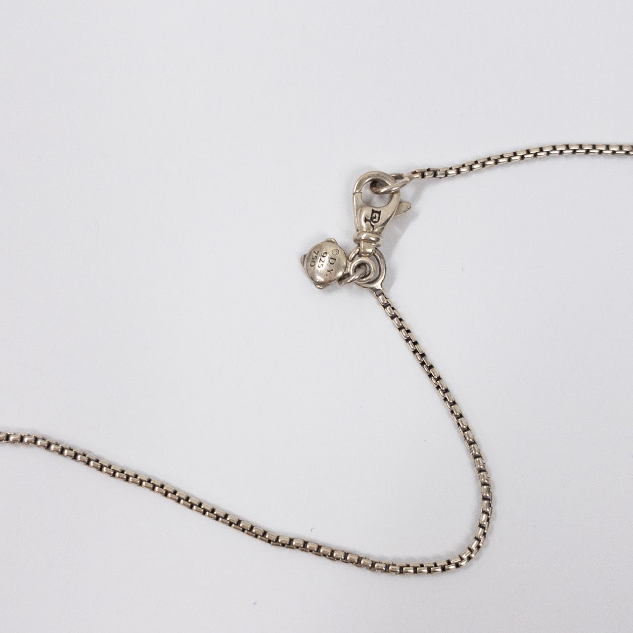 David Yurman 18K Gold & Sterling Silver Heart Necklace