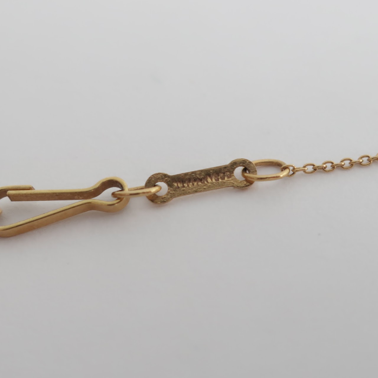 18K Gold & Enamel Pendant on Tiffany Chain