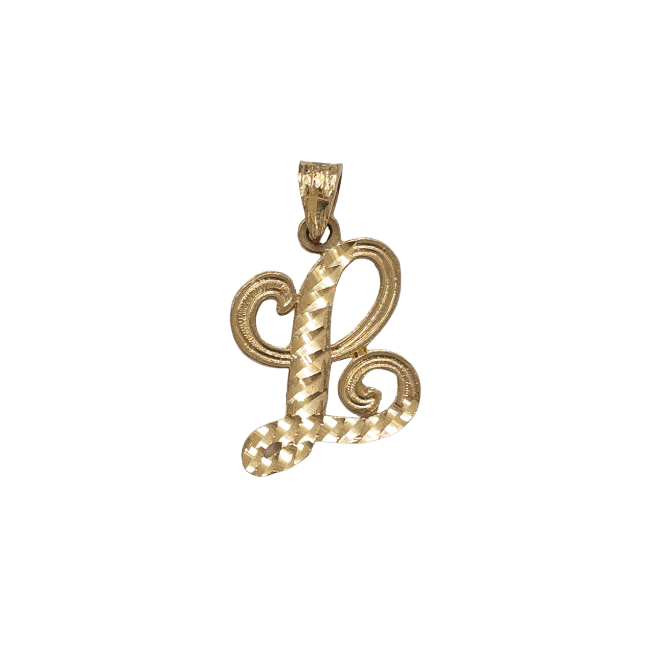 14K Gold 'L' Charm