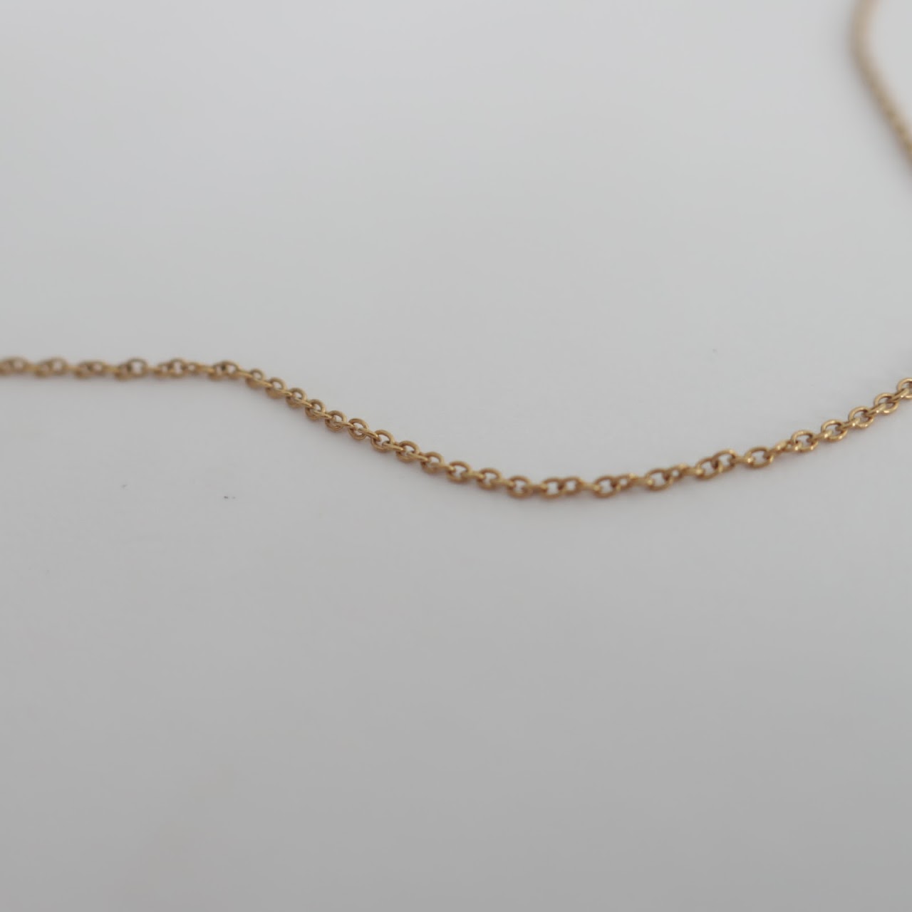 18K Gold & Enamel Pendant on Tiffany Chain