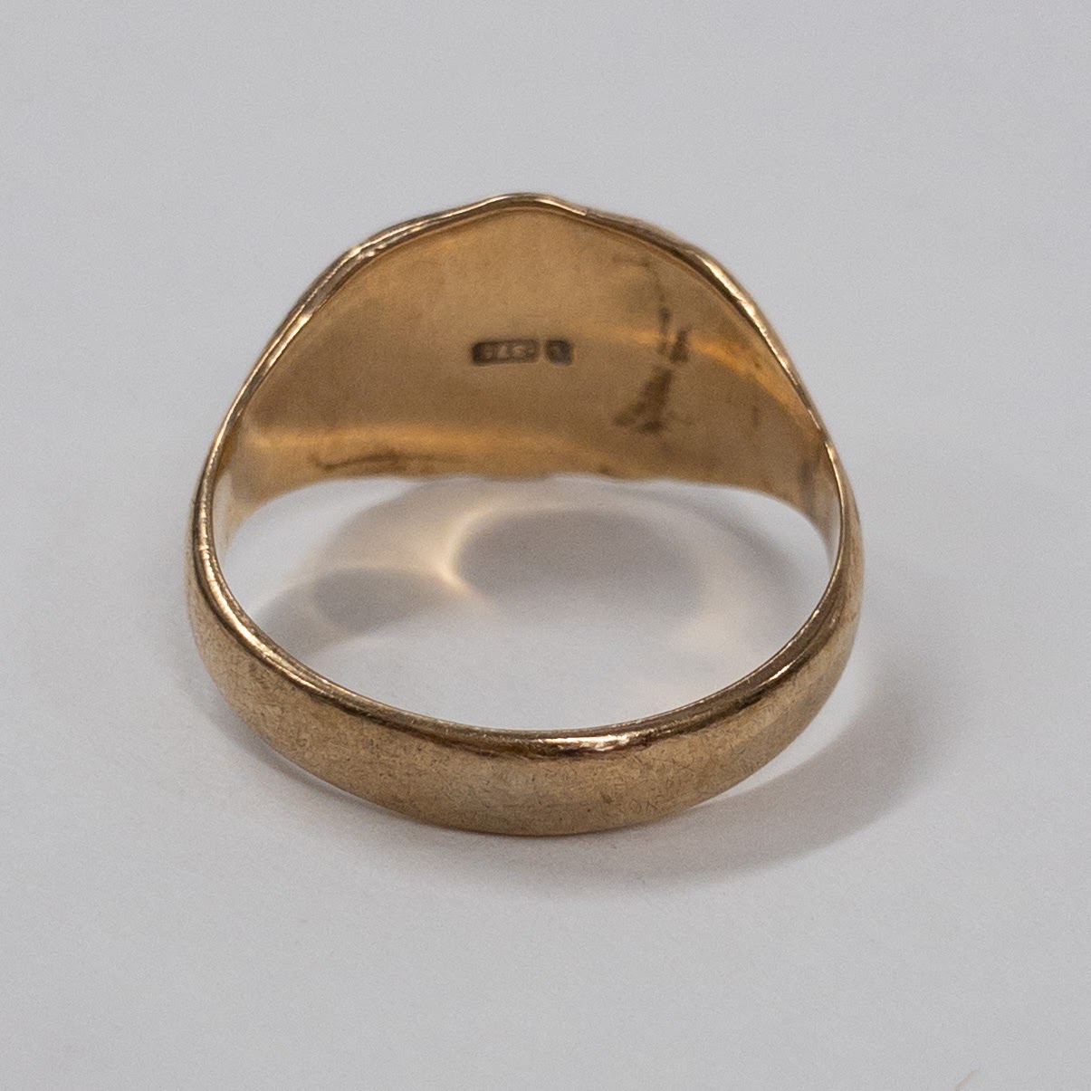 10K Gold Badge Front Ring