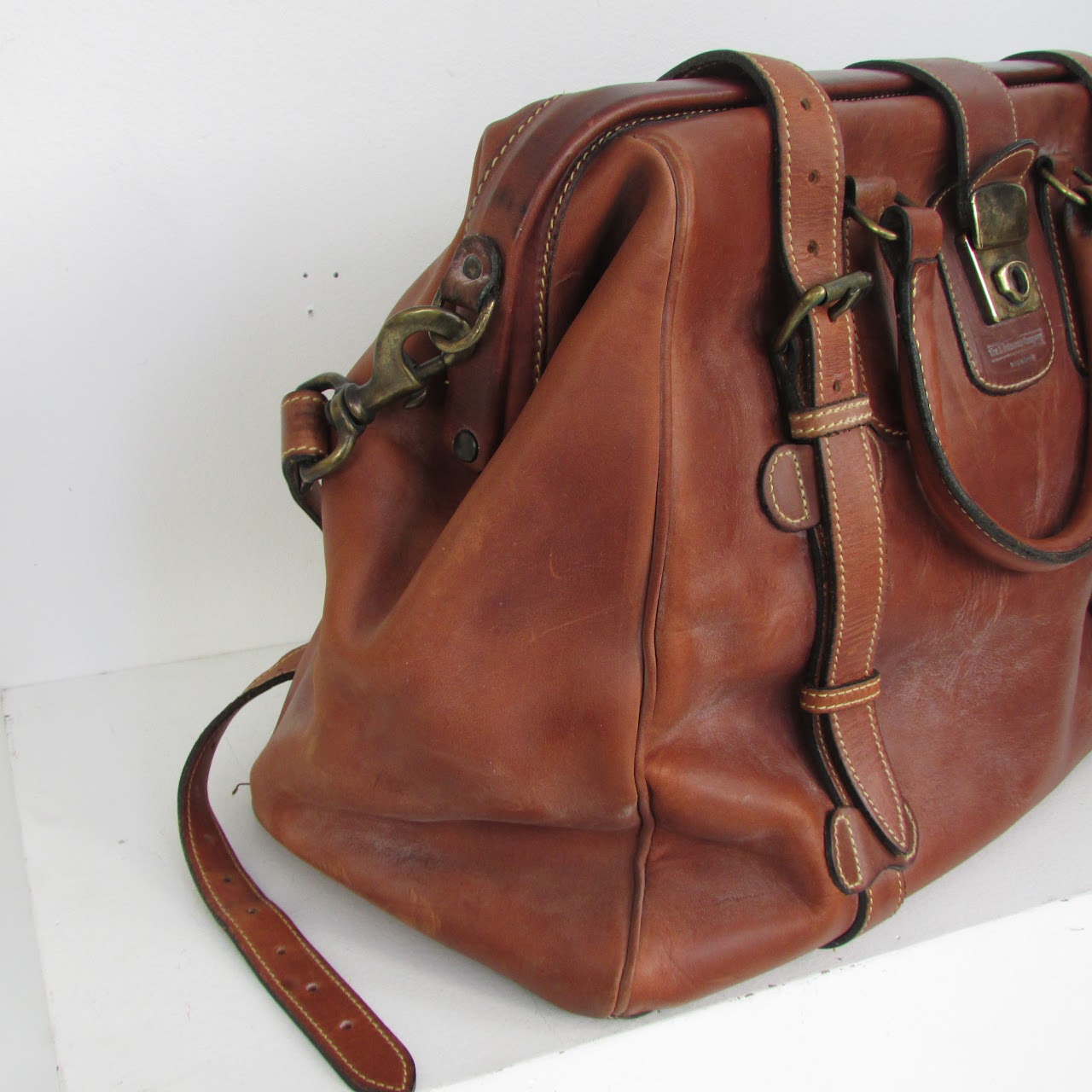 J. Peterman Vintage Gladstone Doctor Bag