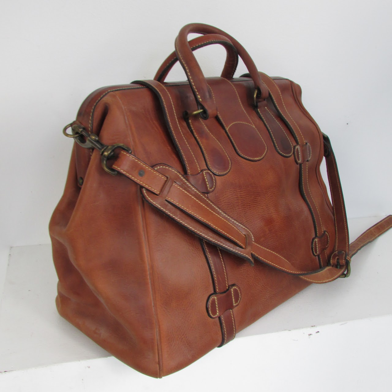 J. Peterman Vintage Gladstone Doctor Bag