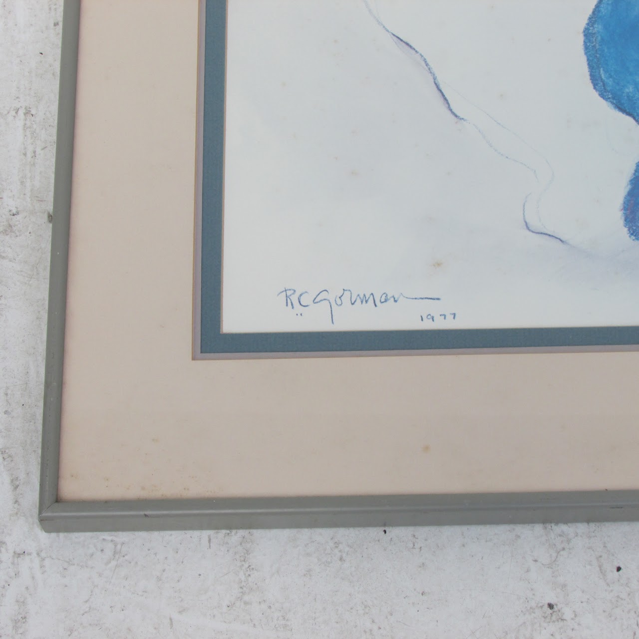 R.C Gorman 'Woman With Blue Blanket' Print