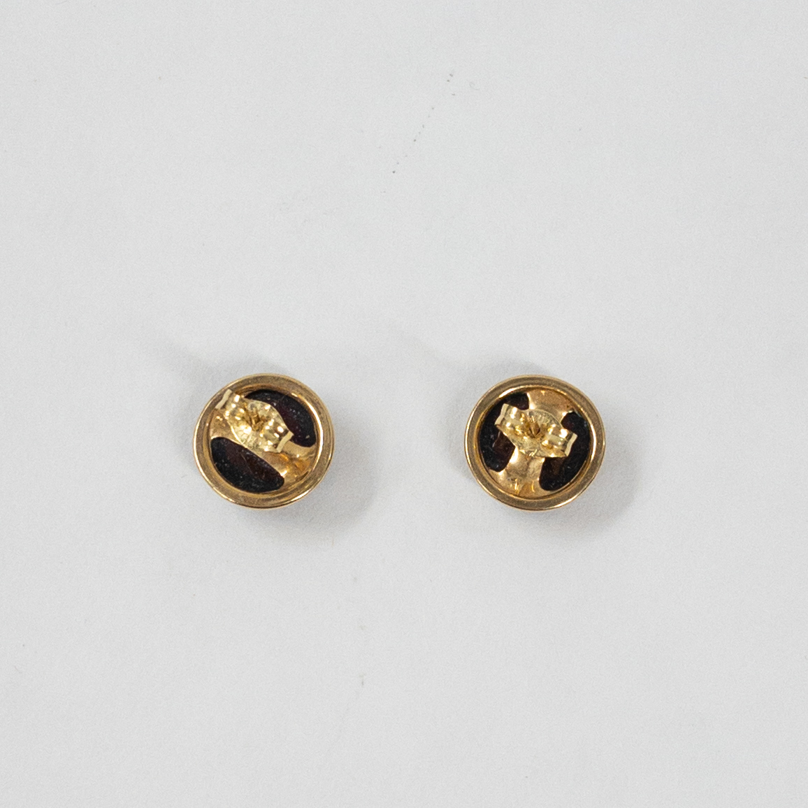14K Gold and Amethyst Stud Earrings