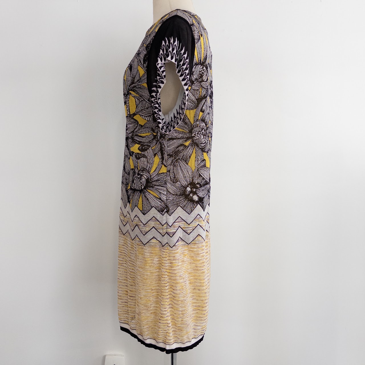 Missoni Knit Mixed Pattern Shift Dress