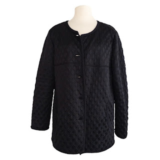 Chanel Diamond Quilted Silk Blend Jacket