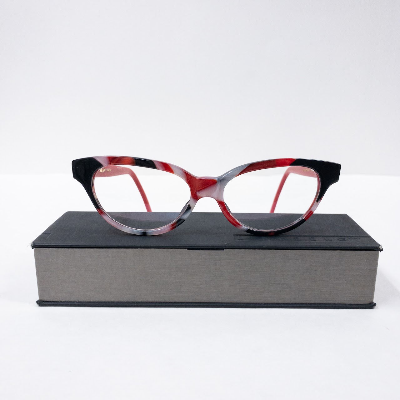 Lindberg Marbleized Cat-Eye Eyeglasses