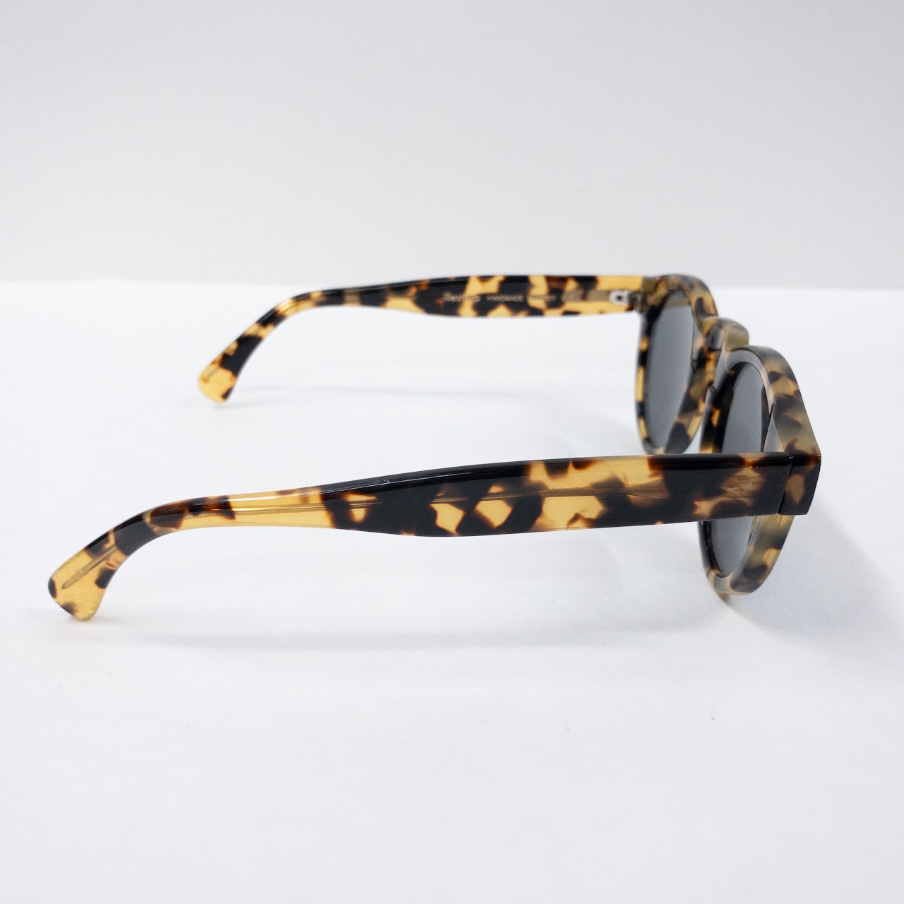 Illesteva Leonard Tortoise and Blue Mirror Sunglasses