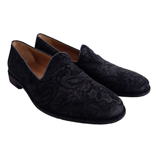 Etro Floral Paisley Velvet Loafers