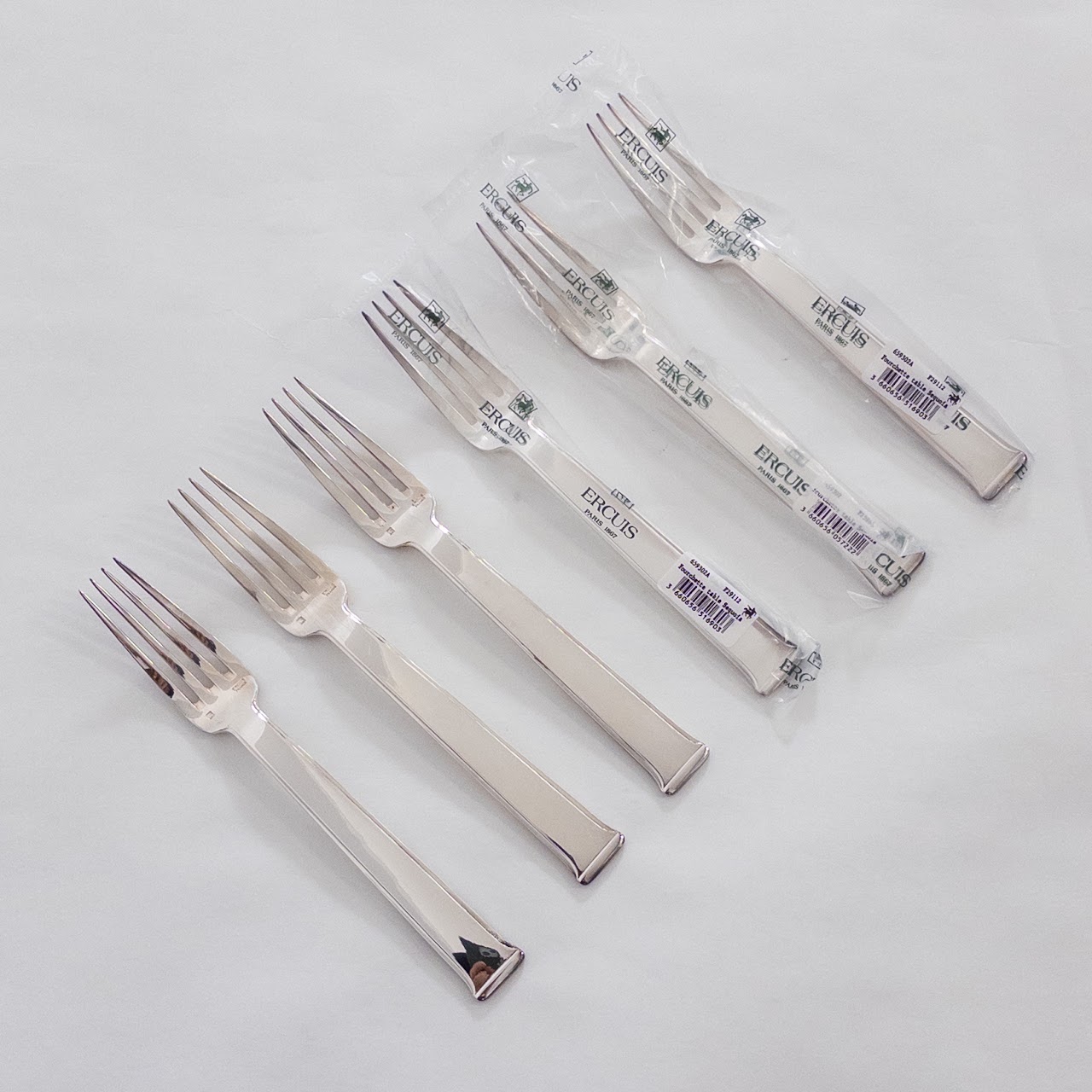 Ercuis Sequoia Silver Plated Flatware Service for Six