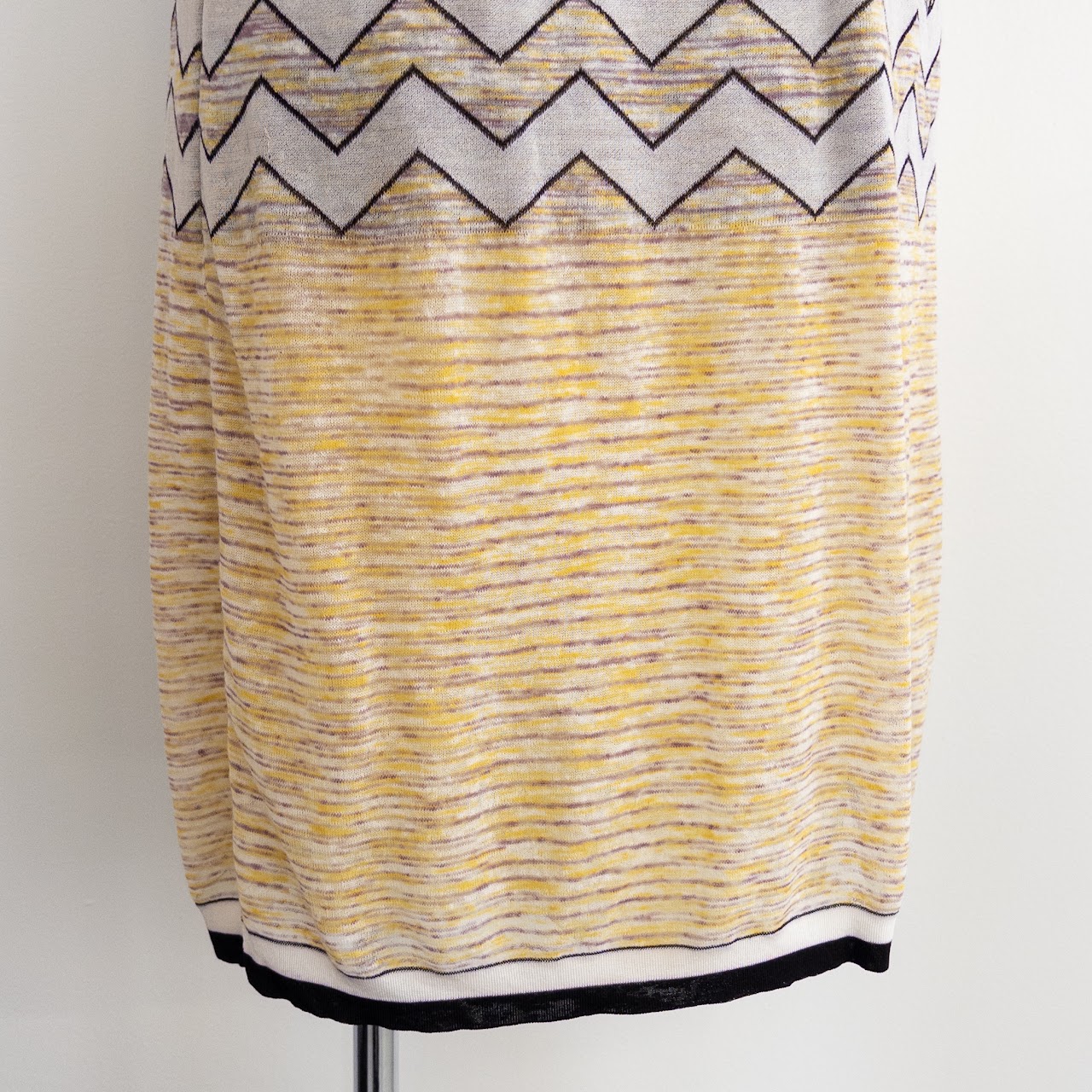 Missoni Knit Mixed Pattern Shift Dress