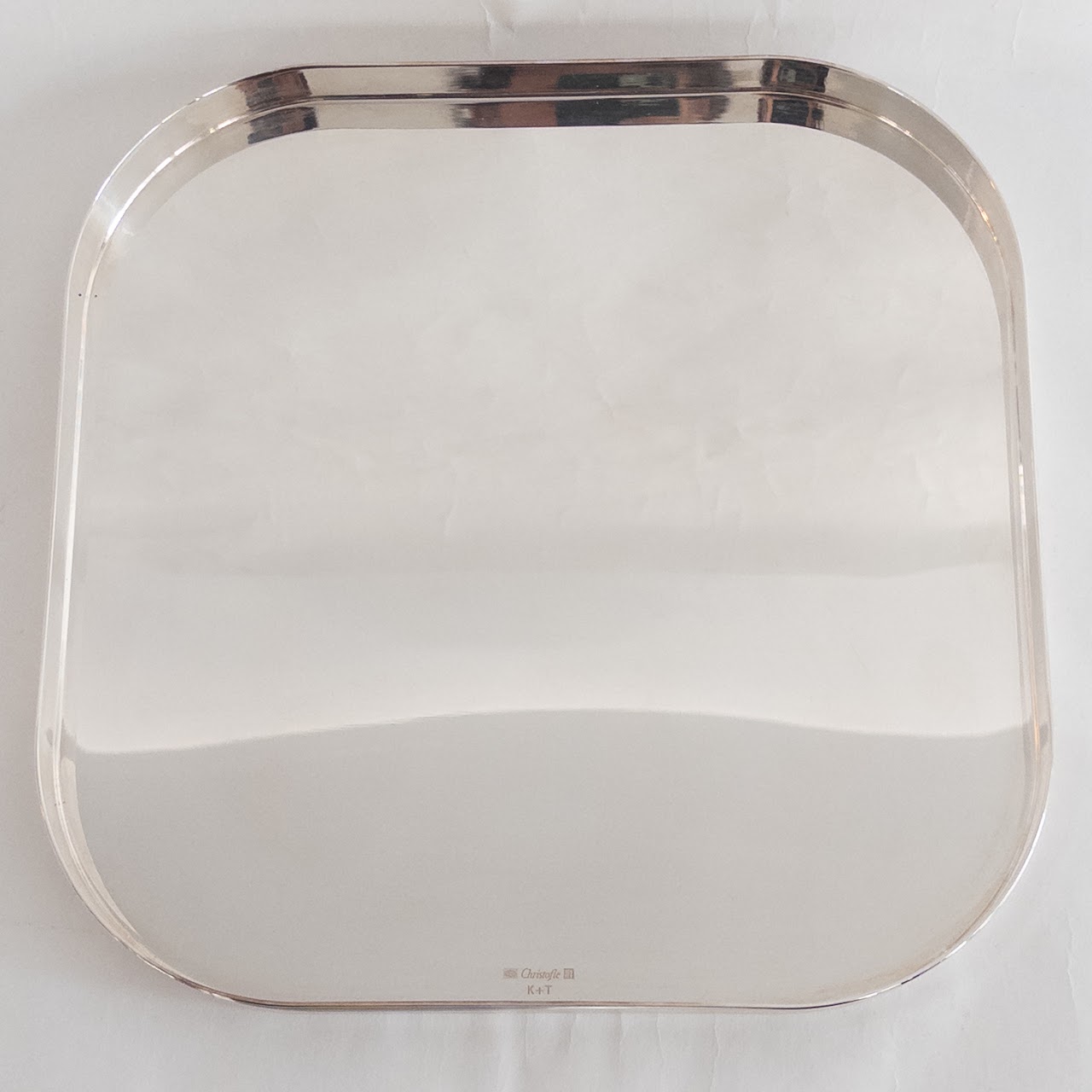 Christofle K+T Collection Silver-Plated Square Tray