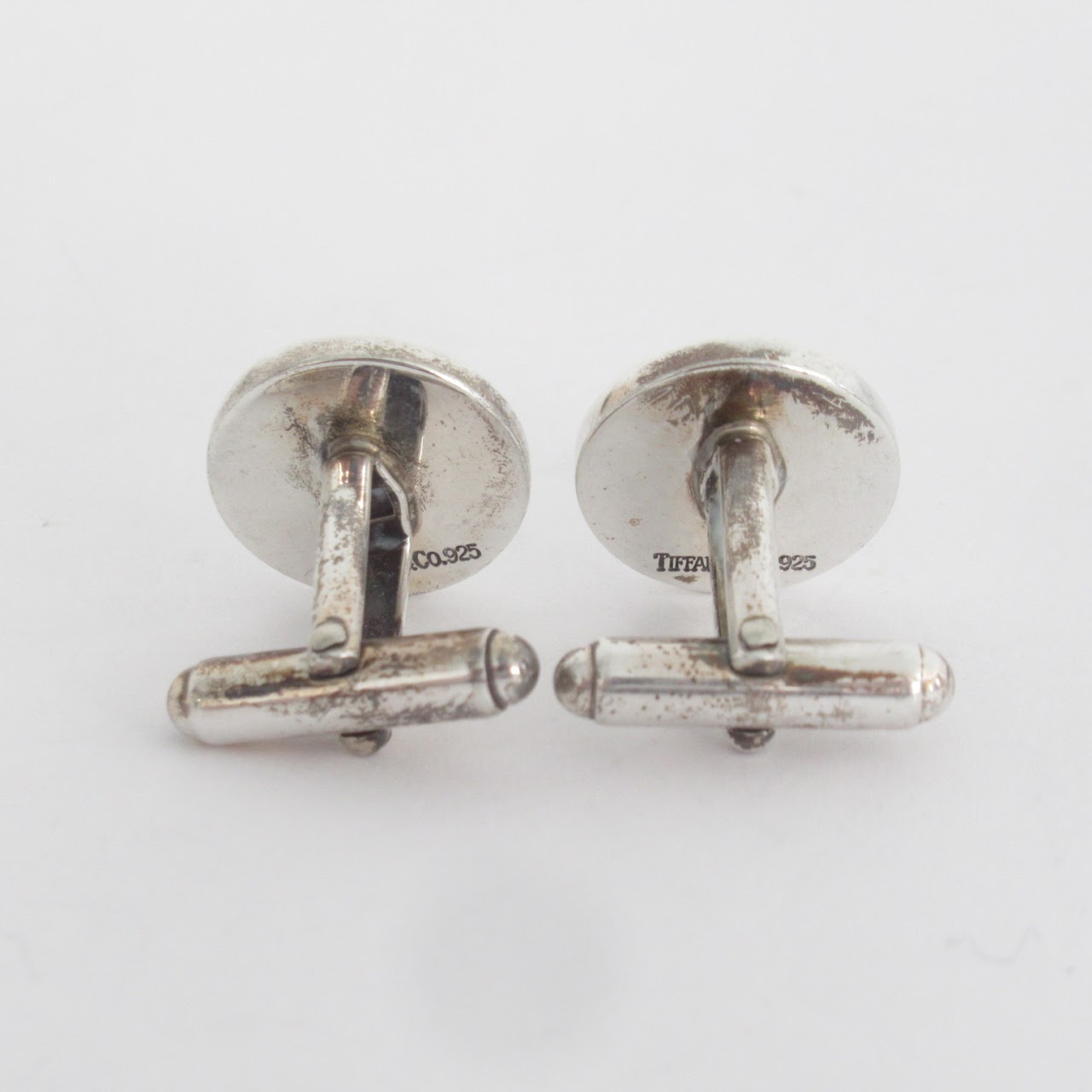 Tiffany & Co. Sterling Silver Round Cufflinks