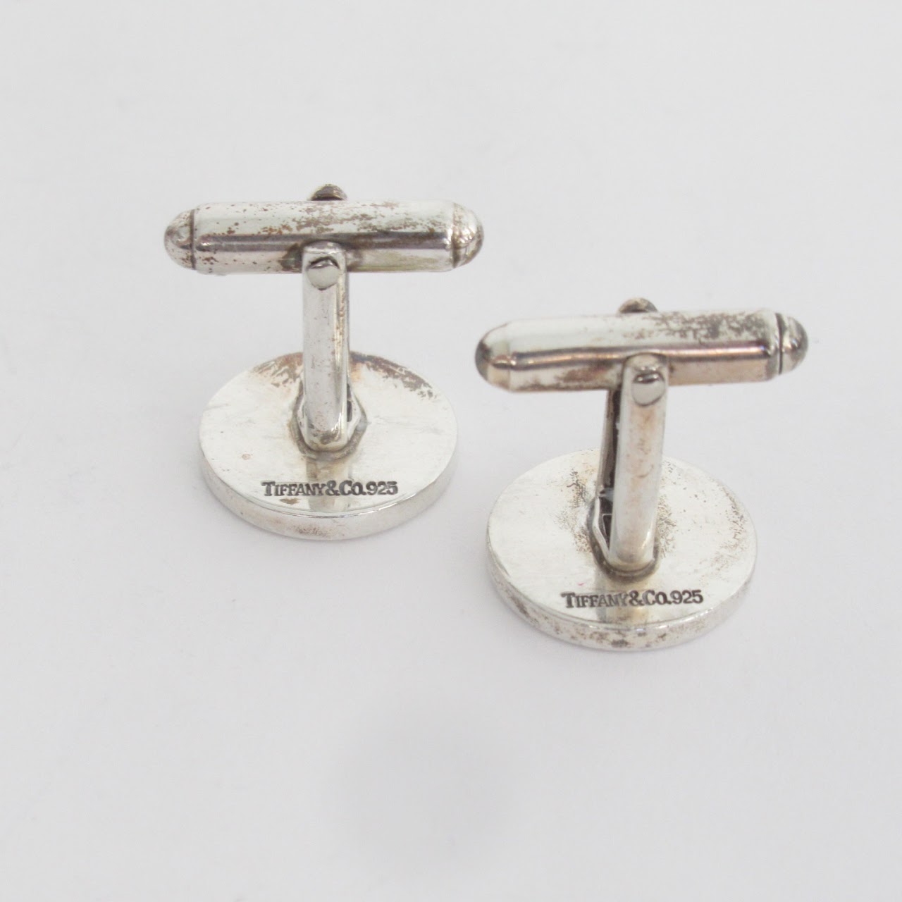 Tiffany & Co. Sterling Silver Round Cufflinks