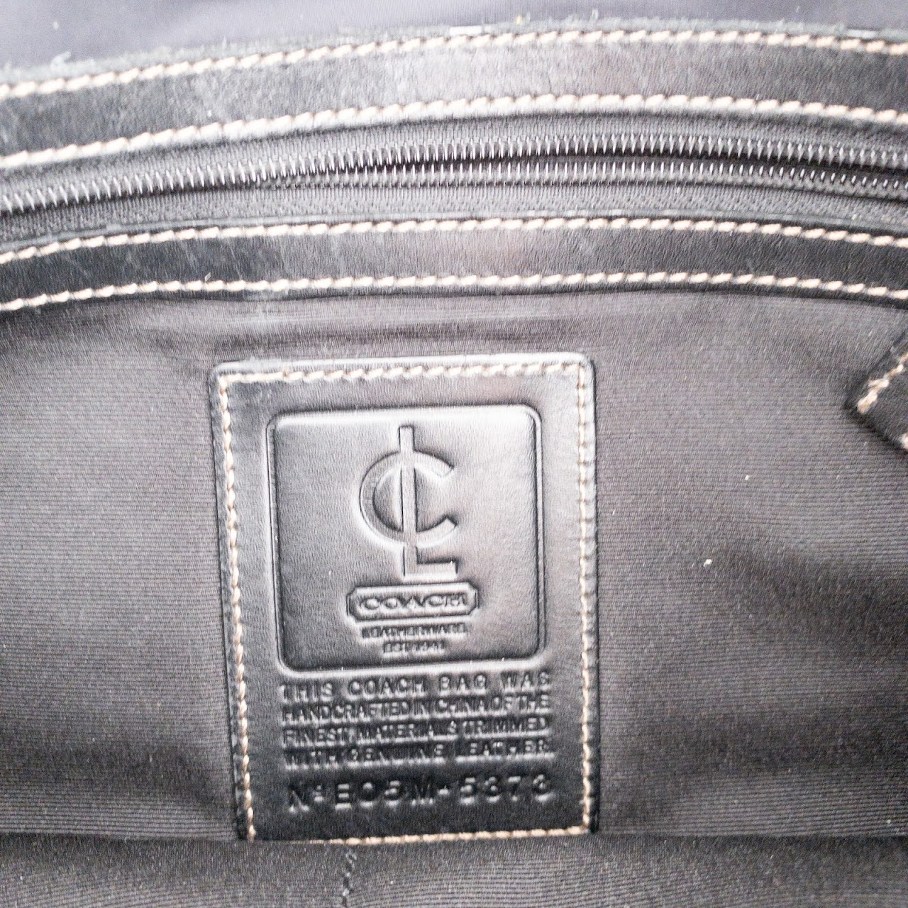 Coach Black Nylon Messenger Bag