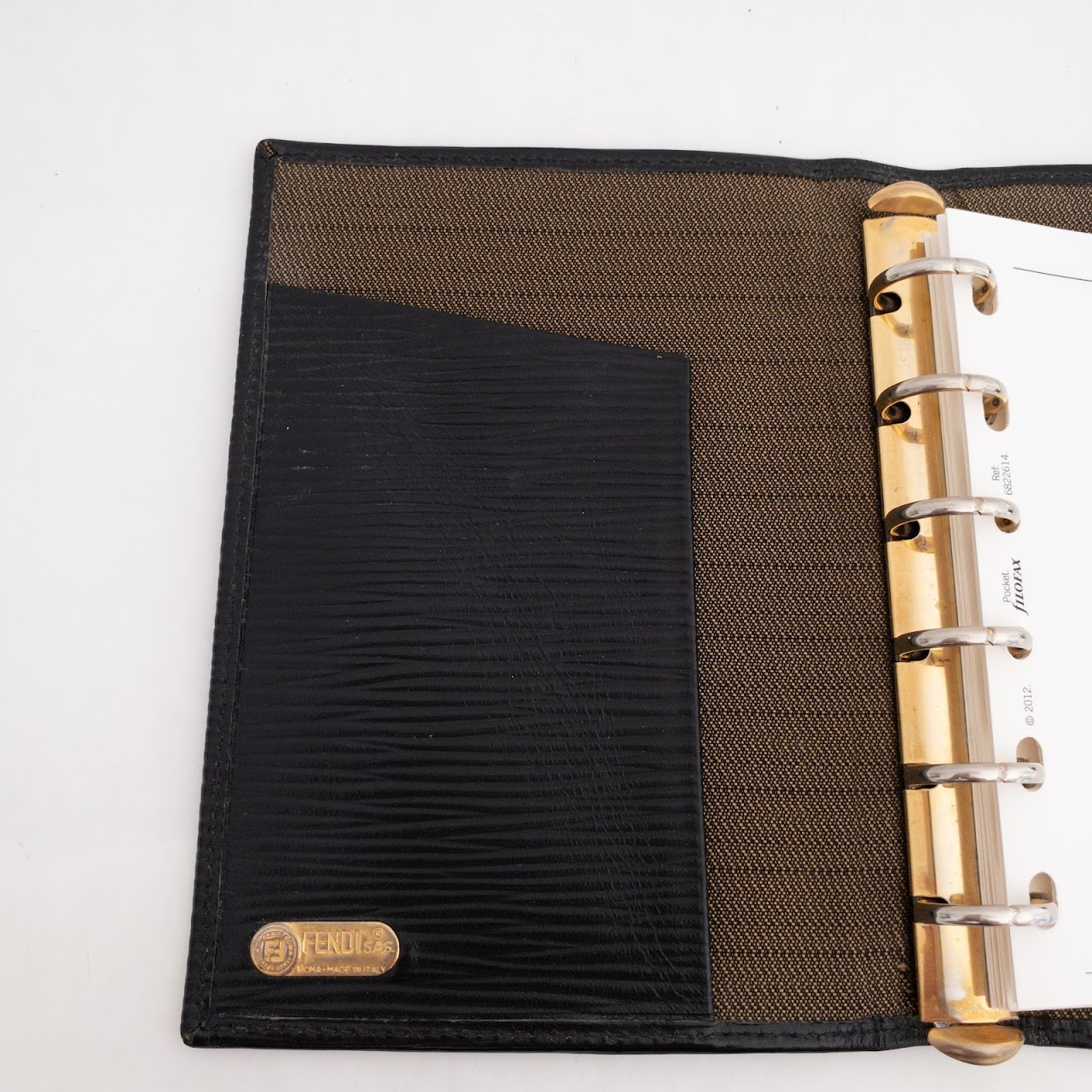 Fendi Vintage Leather Bound Address Book