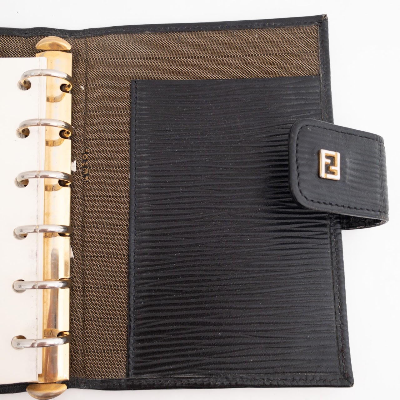 Fendi Vintage Leather Bound Address Book