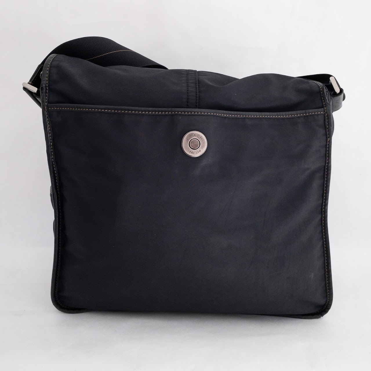 Coach Black Nylon Messenger Bag