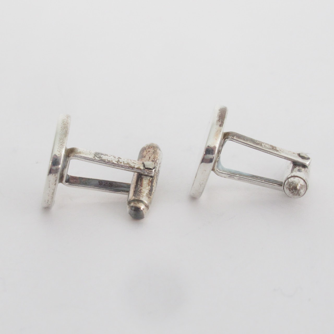 Tiffany & Co. Sterling Silver Round Cufflinks