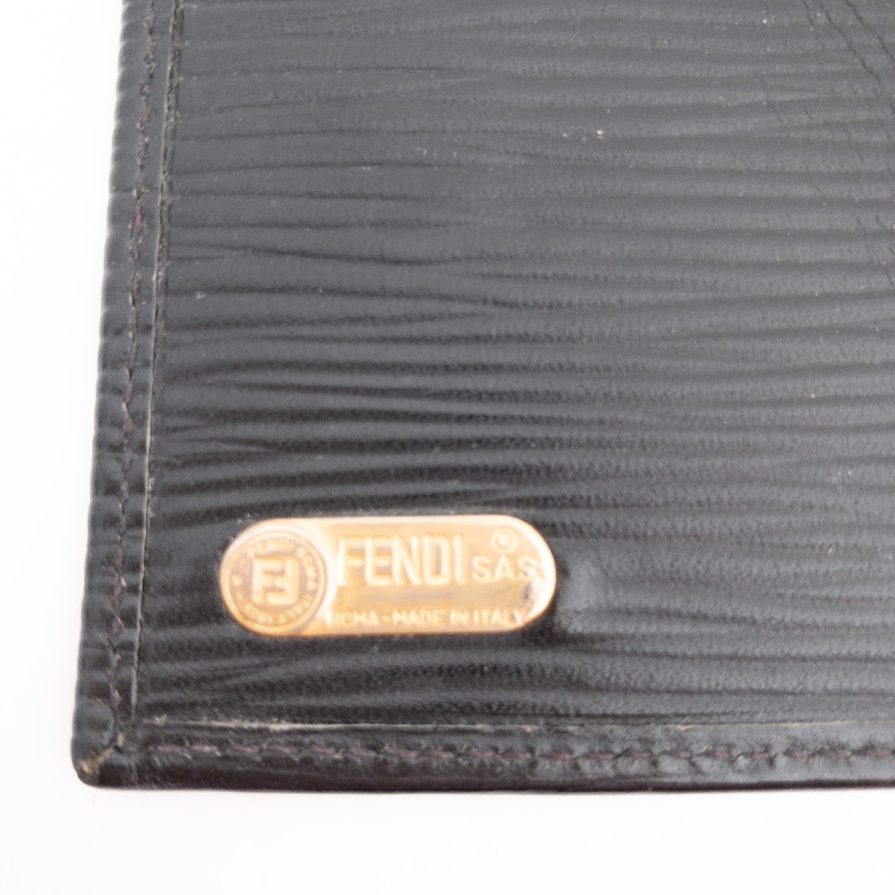 Fendi Vintage Leather Bound Address Book