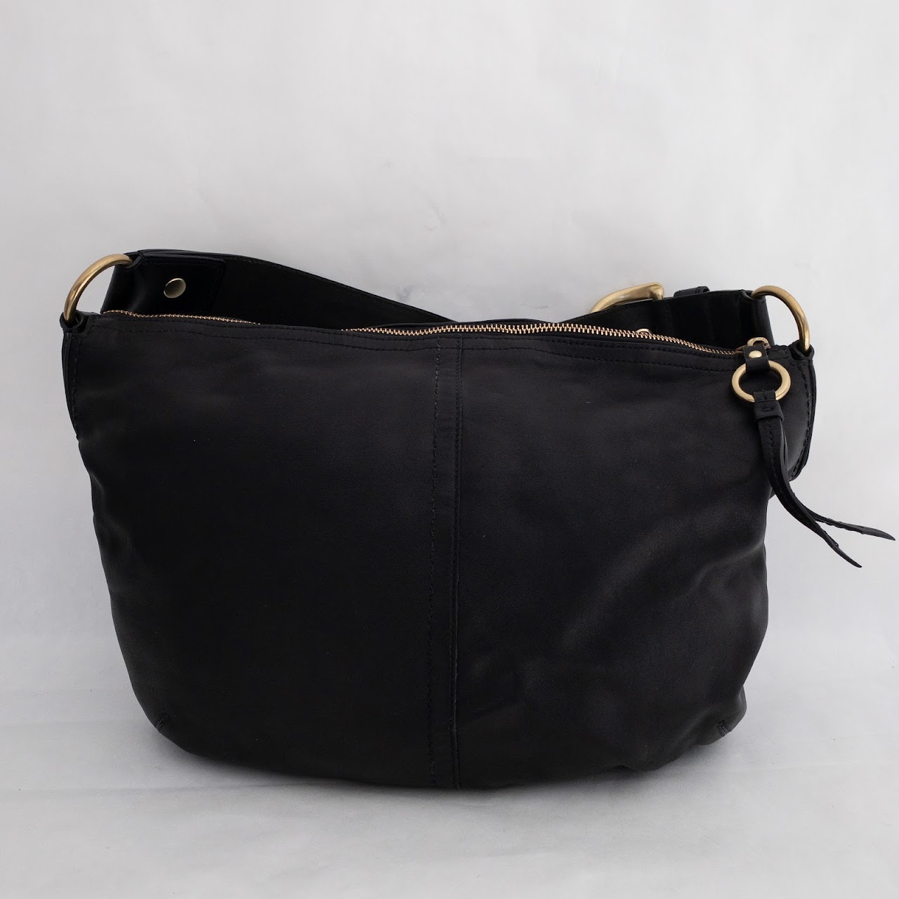 Coach Black Leather Hobo Bag