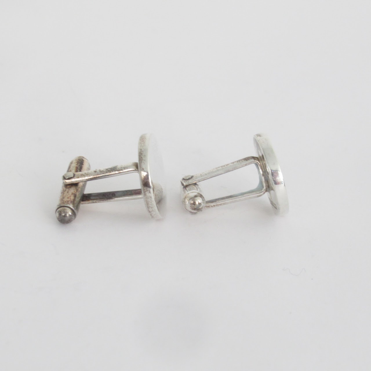 Tiffany & Co. Sterling Silver Round Cufflinks