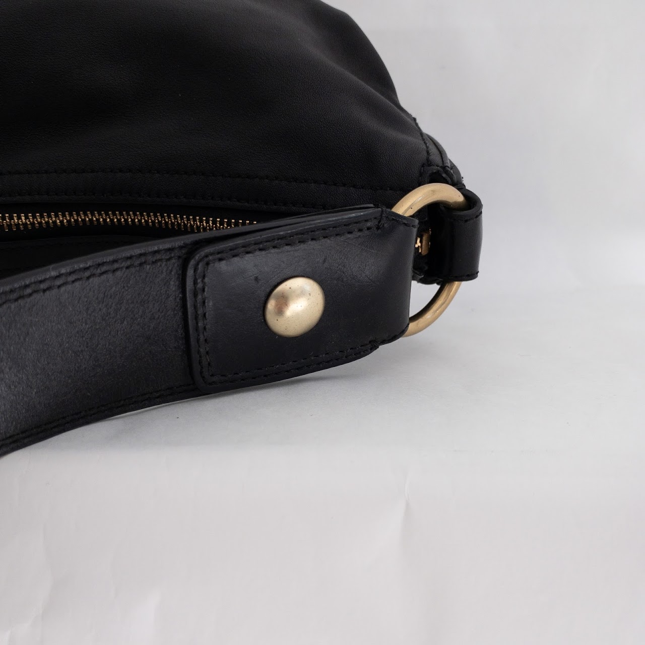 Coach Black Leather Hobo Bag