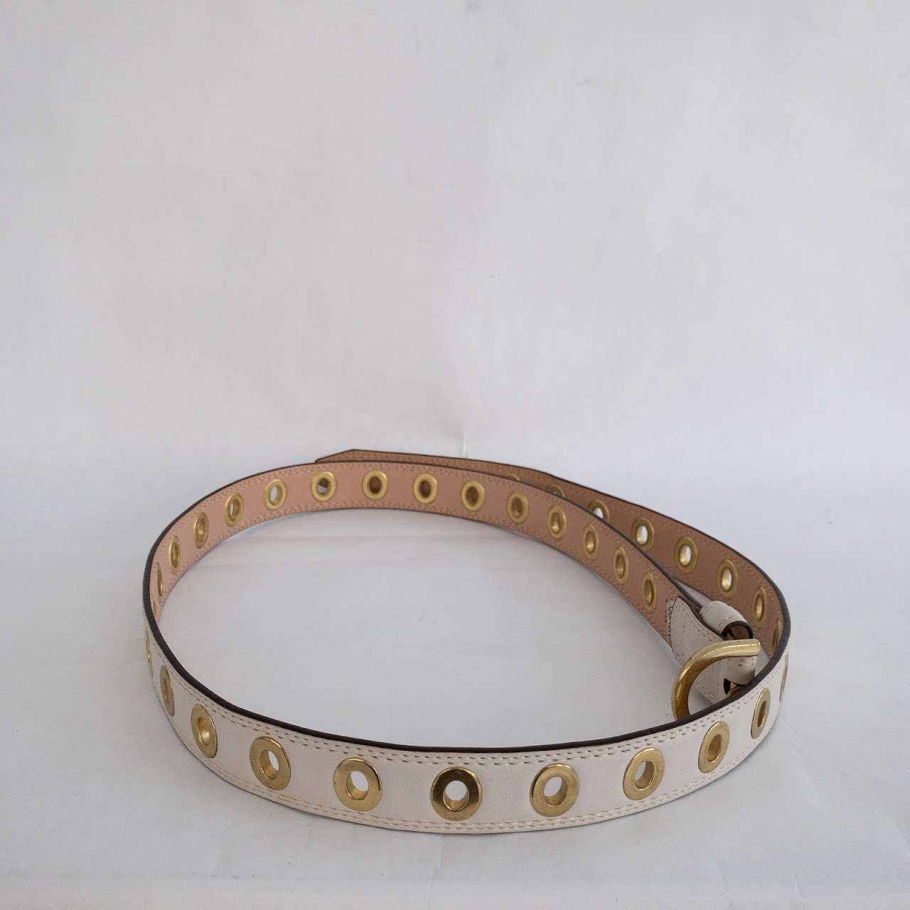 Coach Ivory Leather Belt