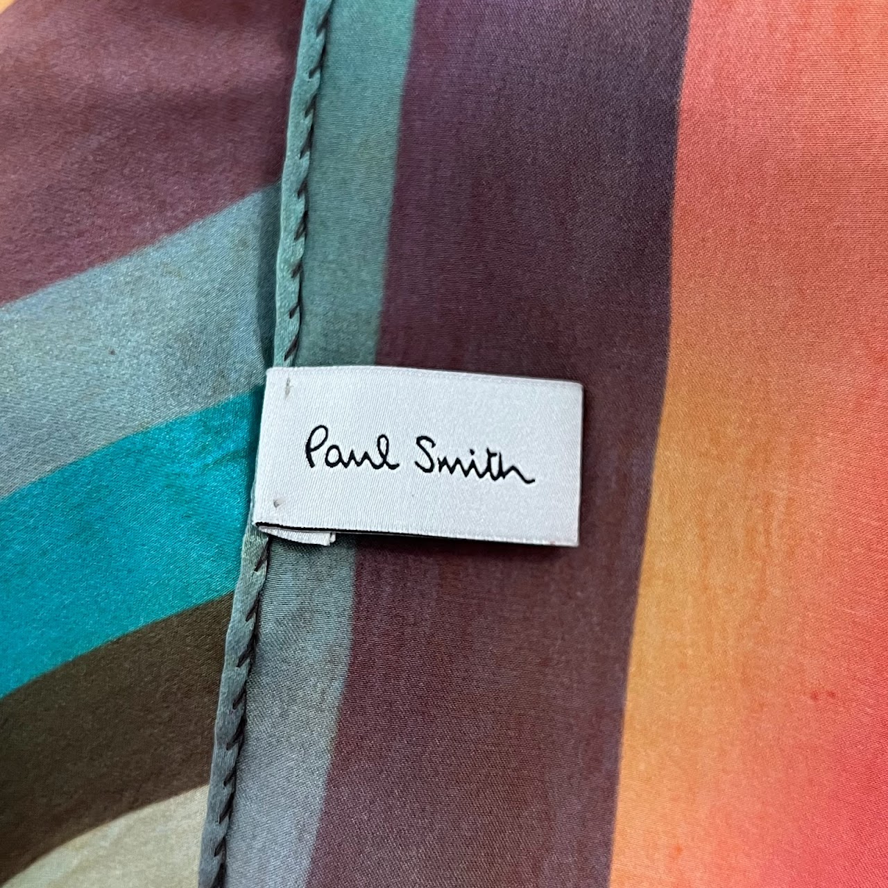 Paul Smith Striped Silk Scarf
