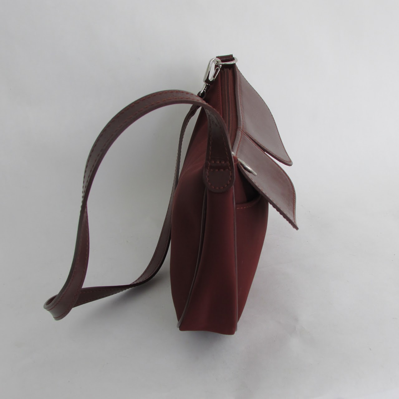 Longchamp Leather & Nylon Shoulder Bag