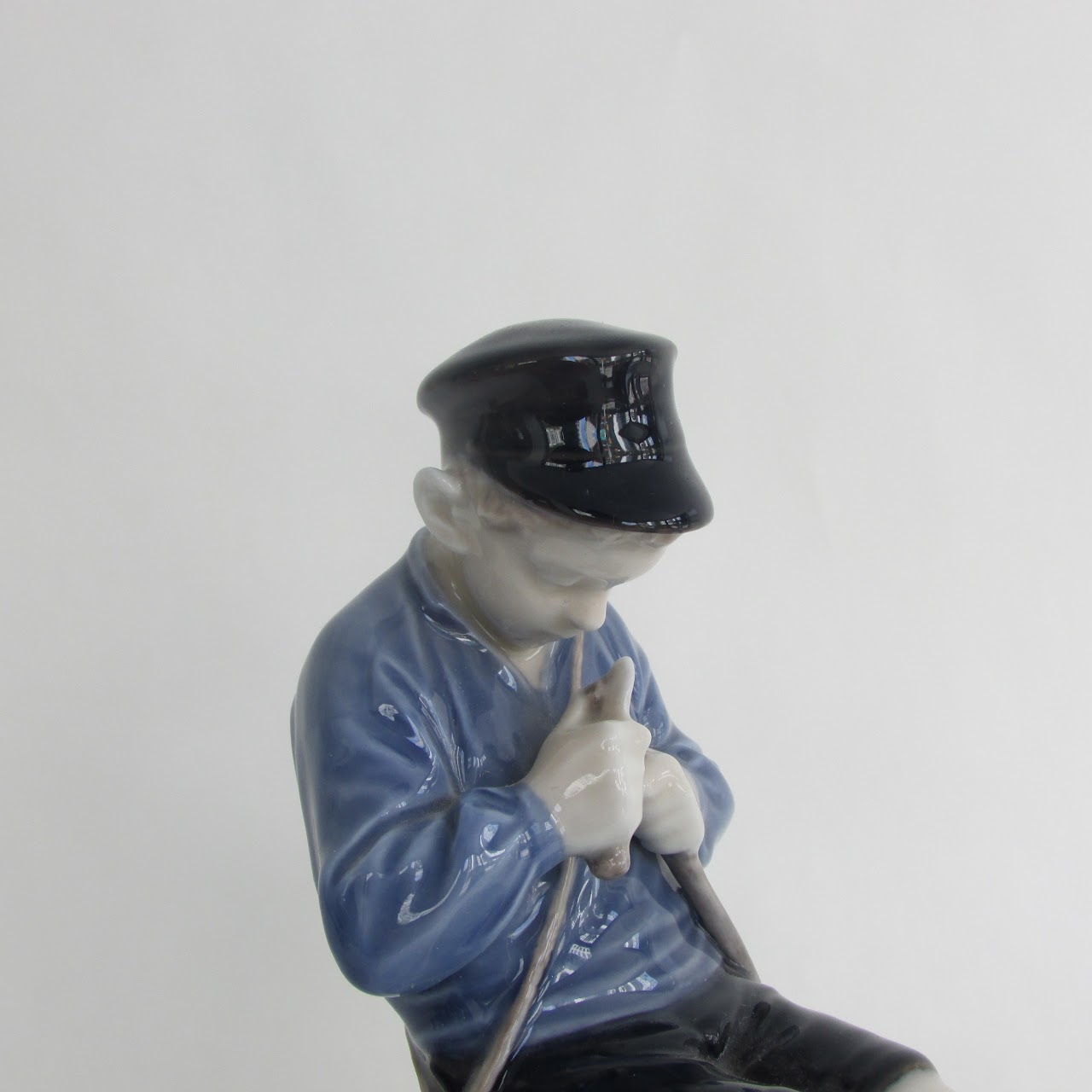 Royal Copenhagen Porcelain Whittling Boy Figurine