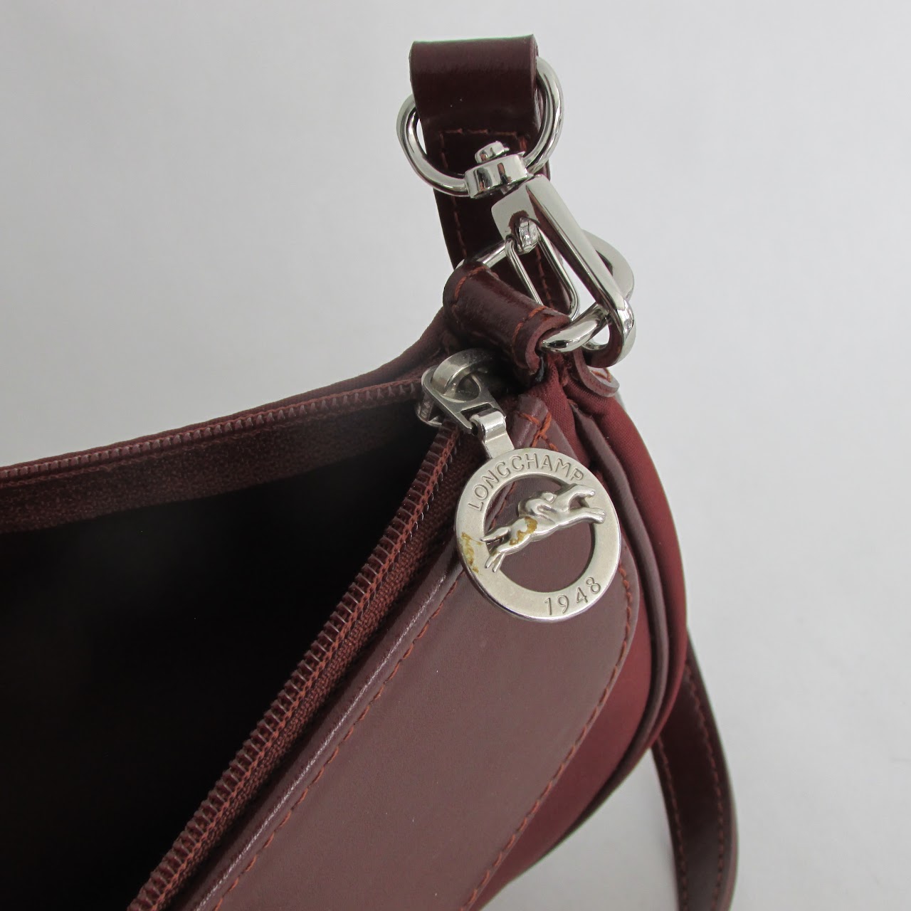 Longchamp Leather & Nylon Shoulder Bag