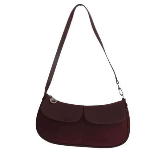 Longchamp Leather & Nylon Shoulder Bag