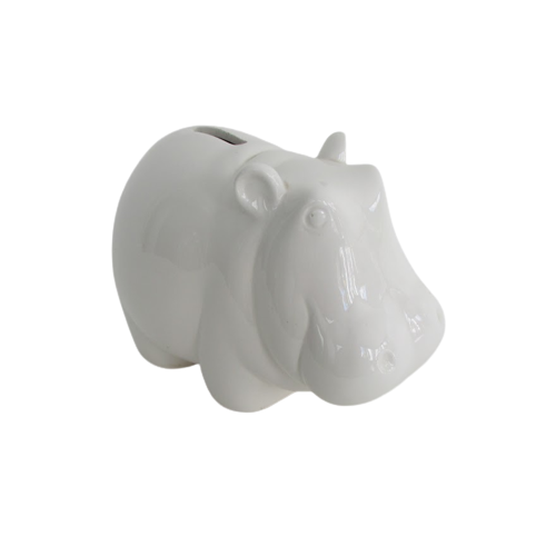 Tiffany & Co.Ceramic Vintage Hippo Bank