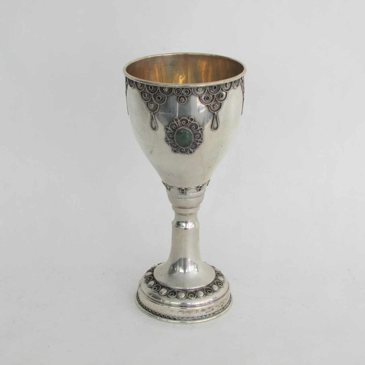 Sterling Silver Jeweled Chalice