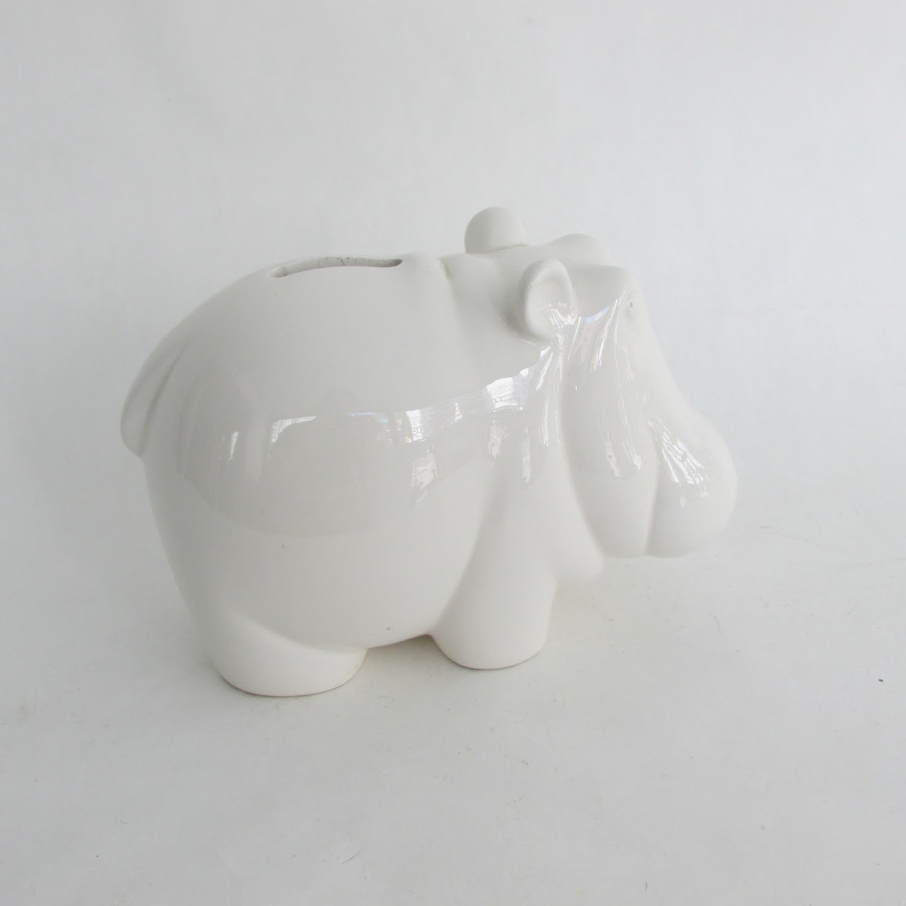 Tiffany & Co.Ceramic Vintage Hippo Bank