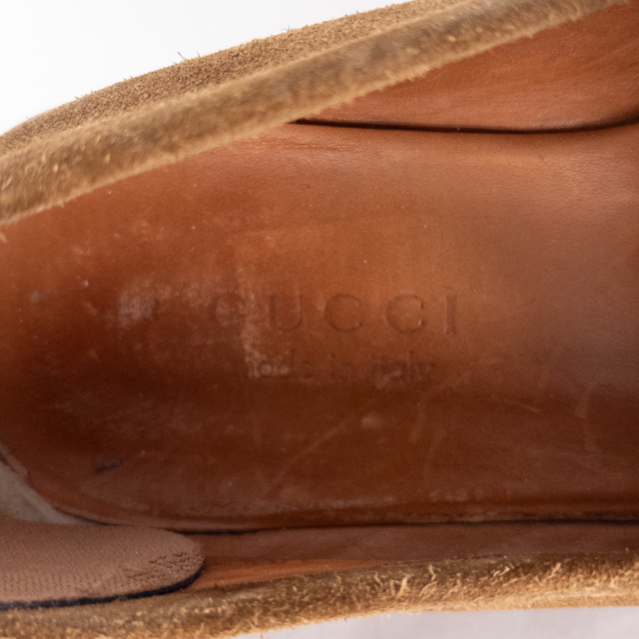 Gucci Suede Horsebit Loafers