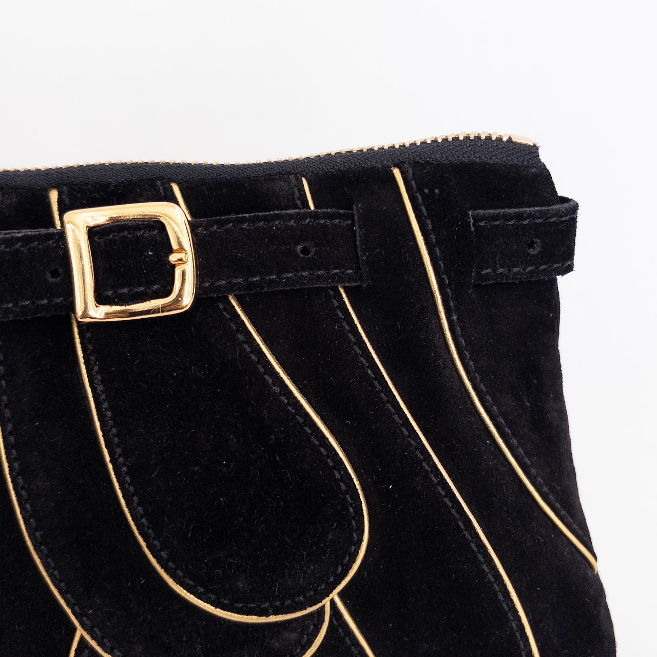 Chloé Highlighted Suede Clutch