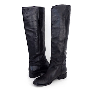 Chanel Lamb Leather Calf Boots