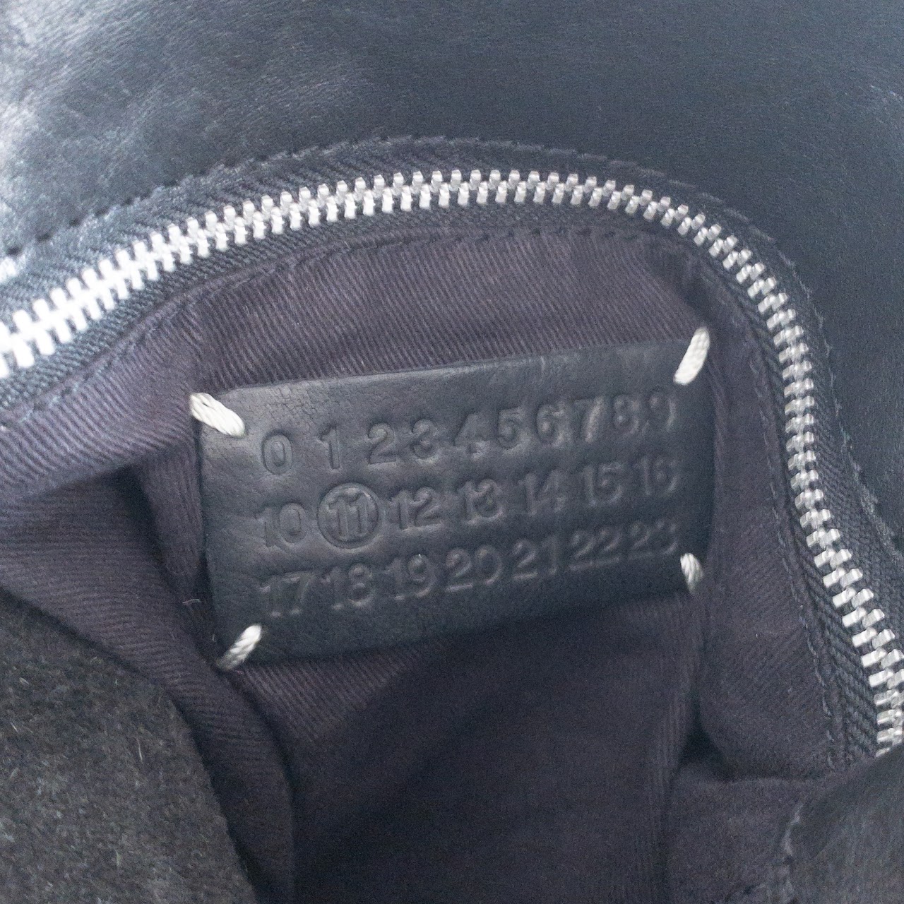 Maison Martin Margiela Black Leather Hobo Bag