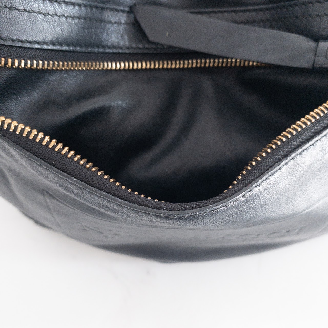 Nina Ricci Black Leather Hobo Bag