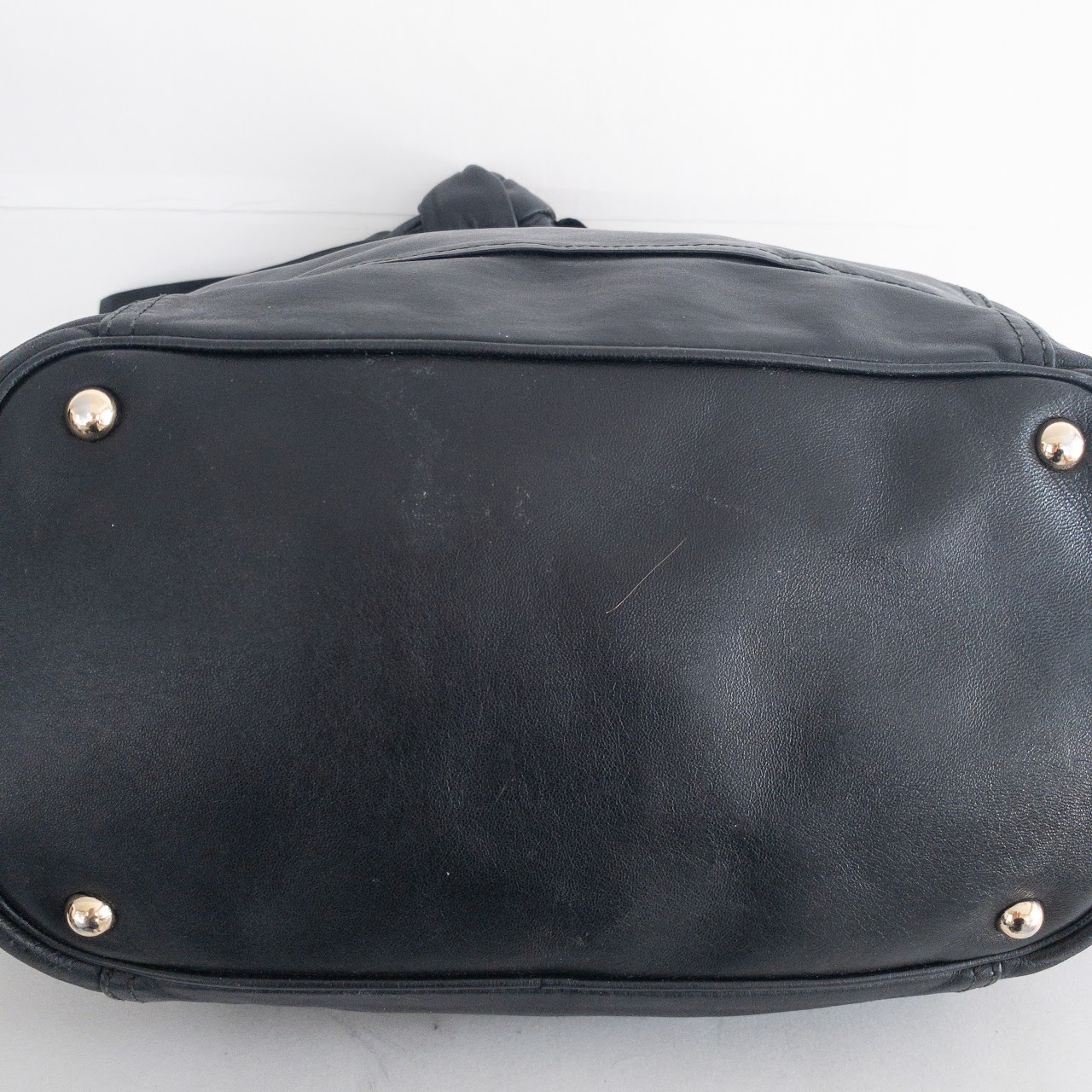 Nina Ricci Black Leather Hobo Bag