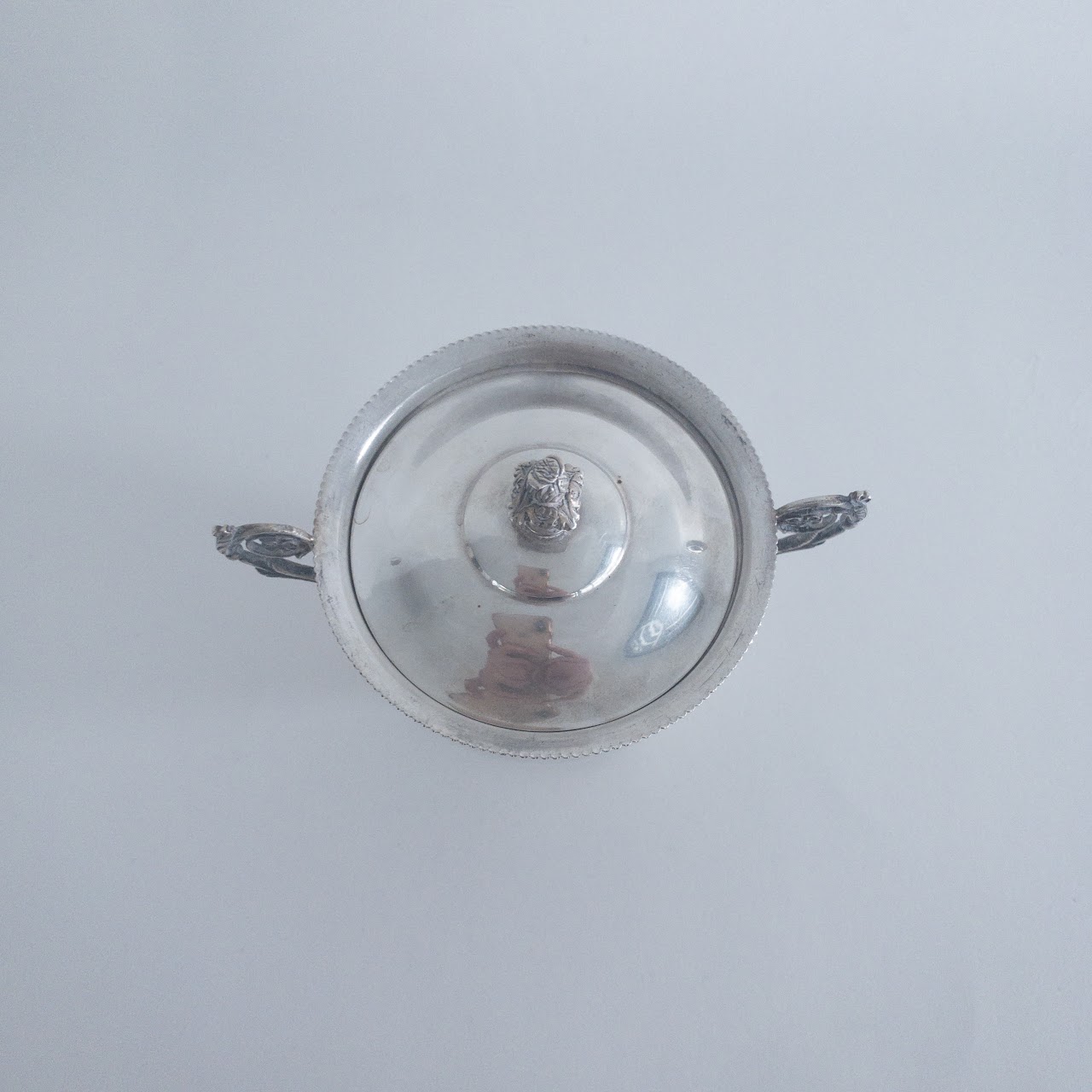 800 Silver Antique Footed Sugar Bowl