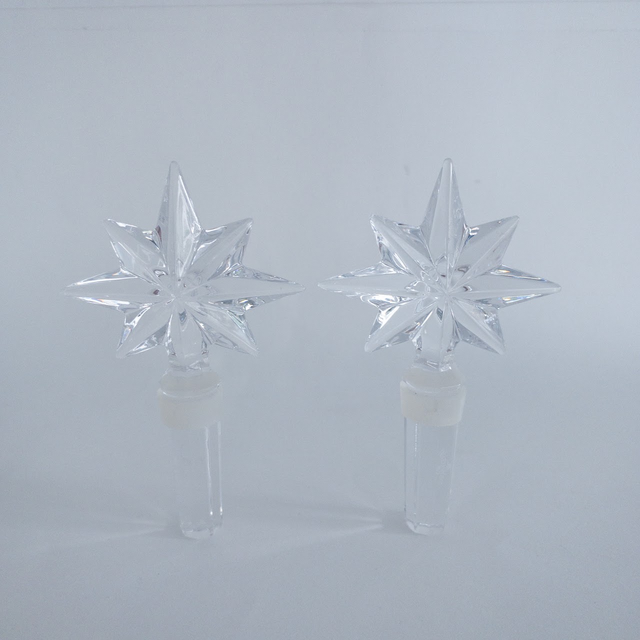 Waterford Crystal Stellate Bottle Stopper Pair