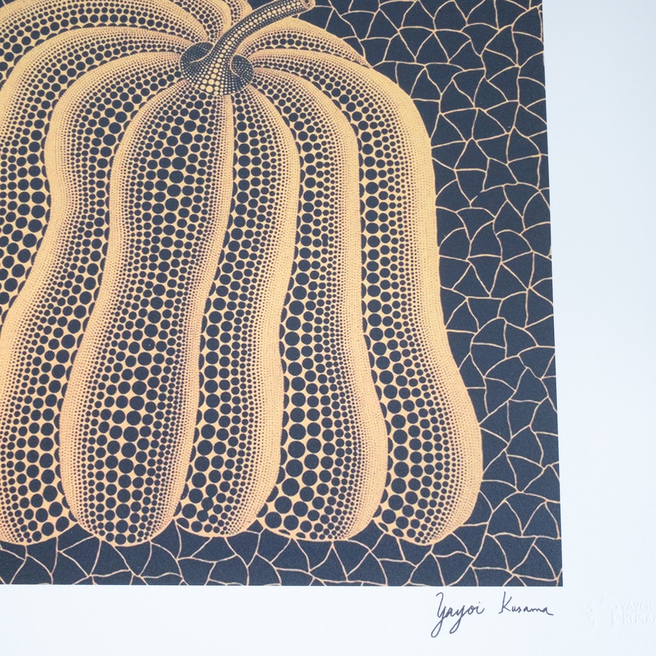 Yayoi Kusuma 'Pumpkin (with Background)' Limited Edition Offset Lithograph