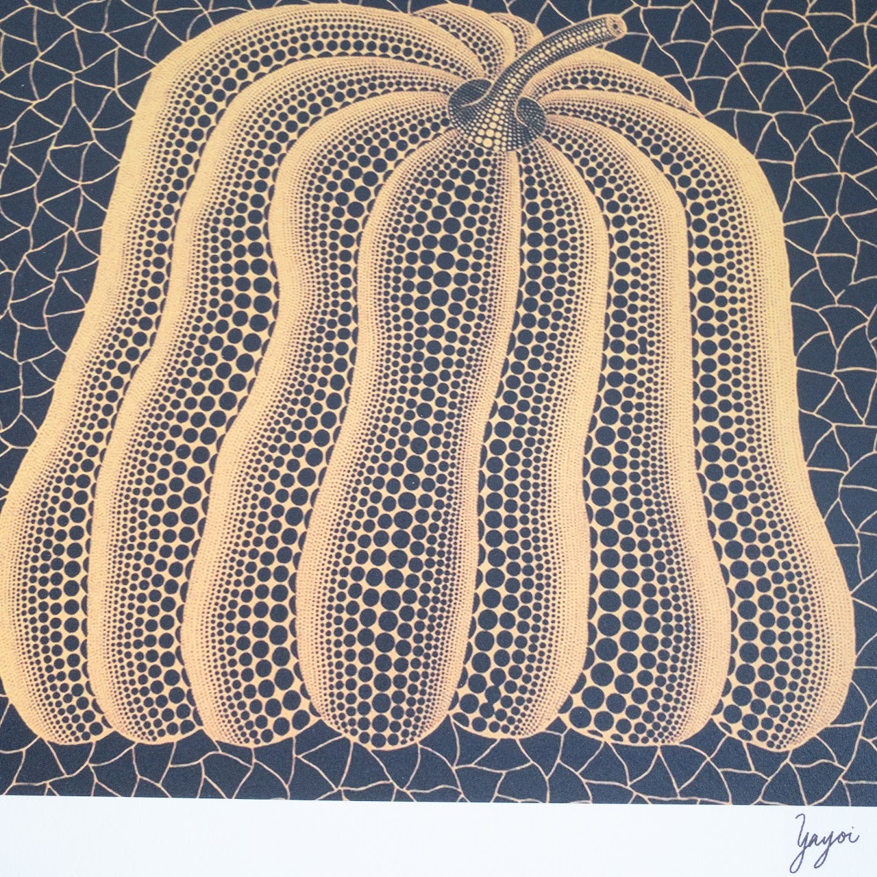 Yayoi Kusuma 'Pumpkin (with Background)' Limited Edition Offset Lithograph